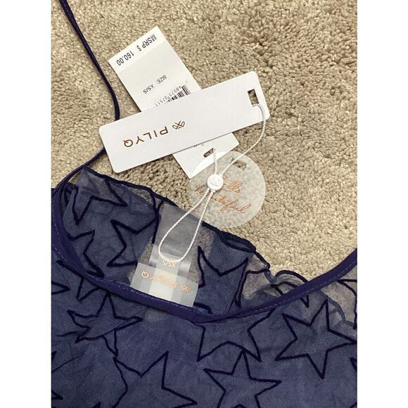 New. Pilyq navy starry cover up. XS/S. Normally $160 - Picture 7 of 8